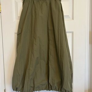 New without tags- Timberland Khaki A-Line nylon cargo  Skirt